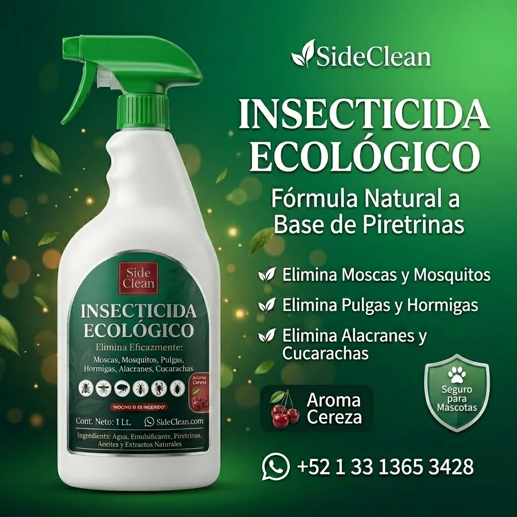 SideClean Insecticida Ecológico - Fórmula natural a base de piretrinas